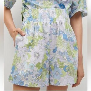 ⚡️Mango floral print high rise cotton shorts - size 2